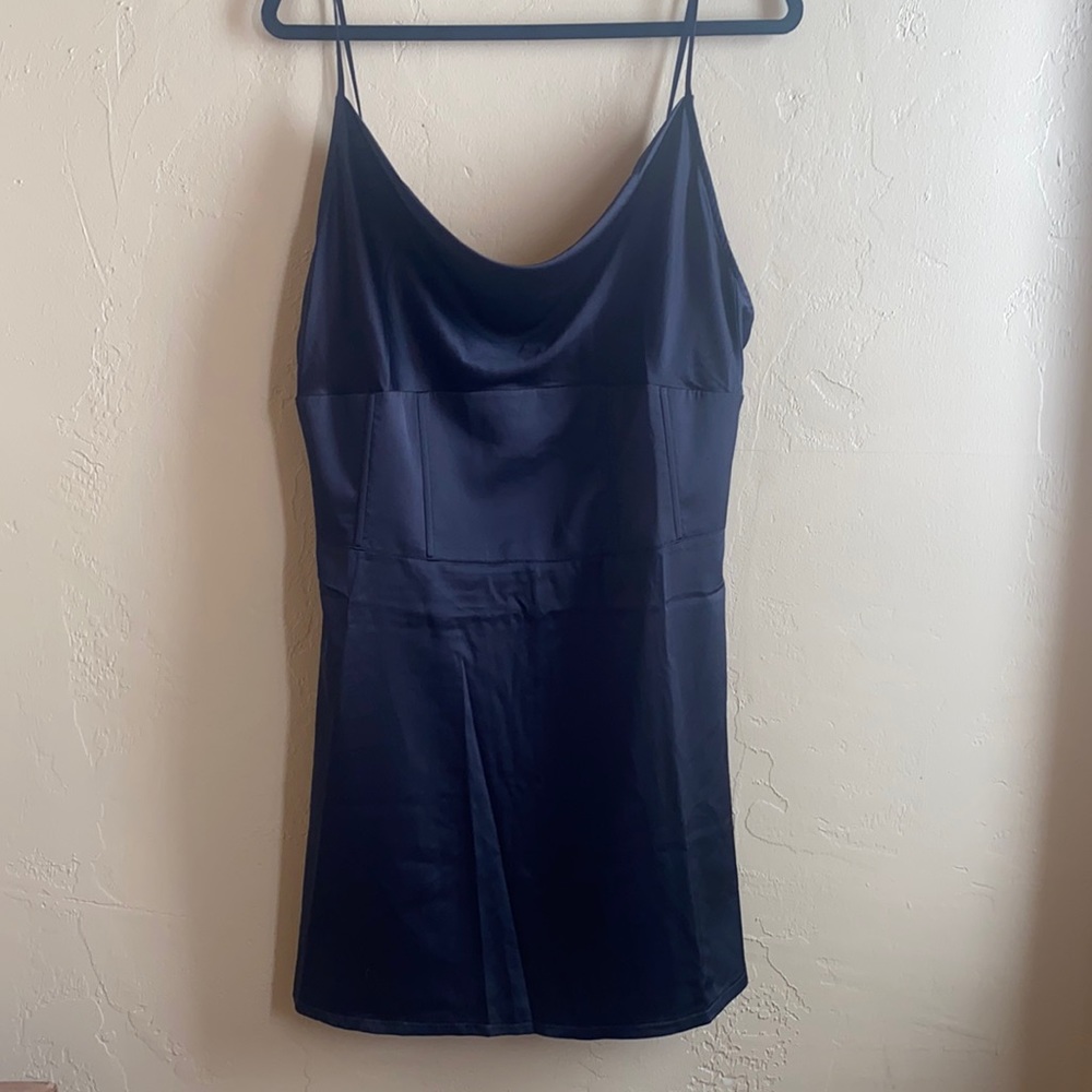 black silk dress